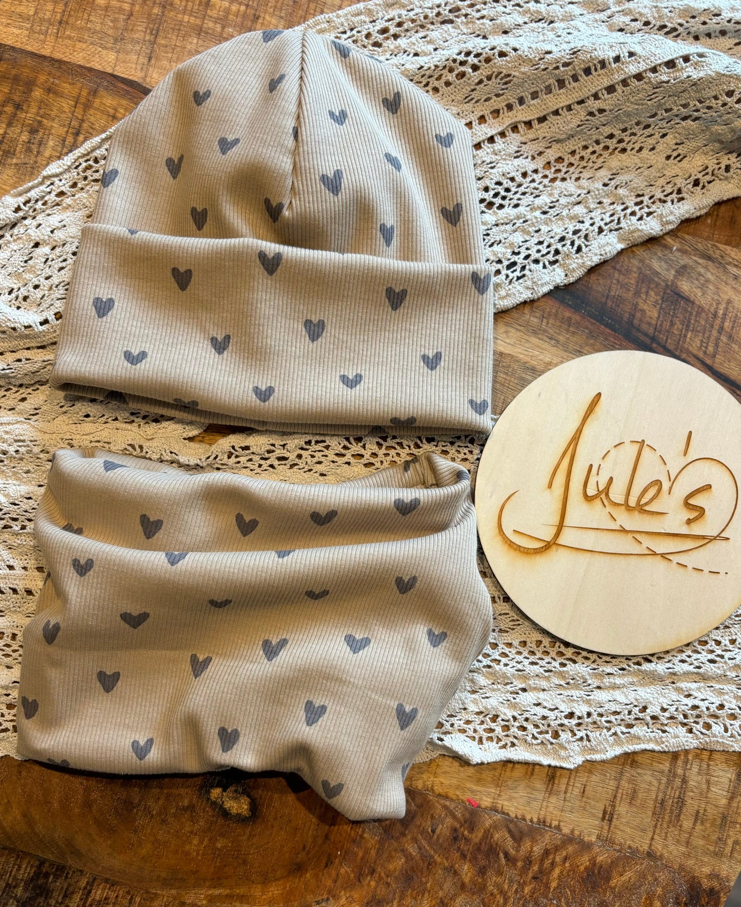 Beanie für Kinder / Herbst-Wintermütze mit Loop