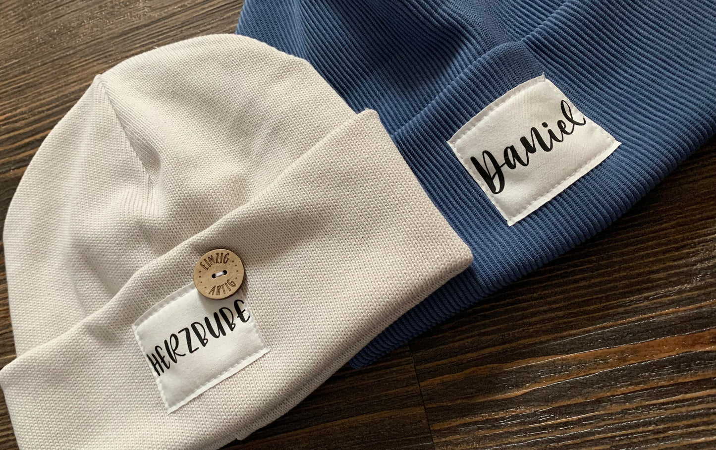 Hipster Beanie mit Namen